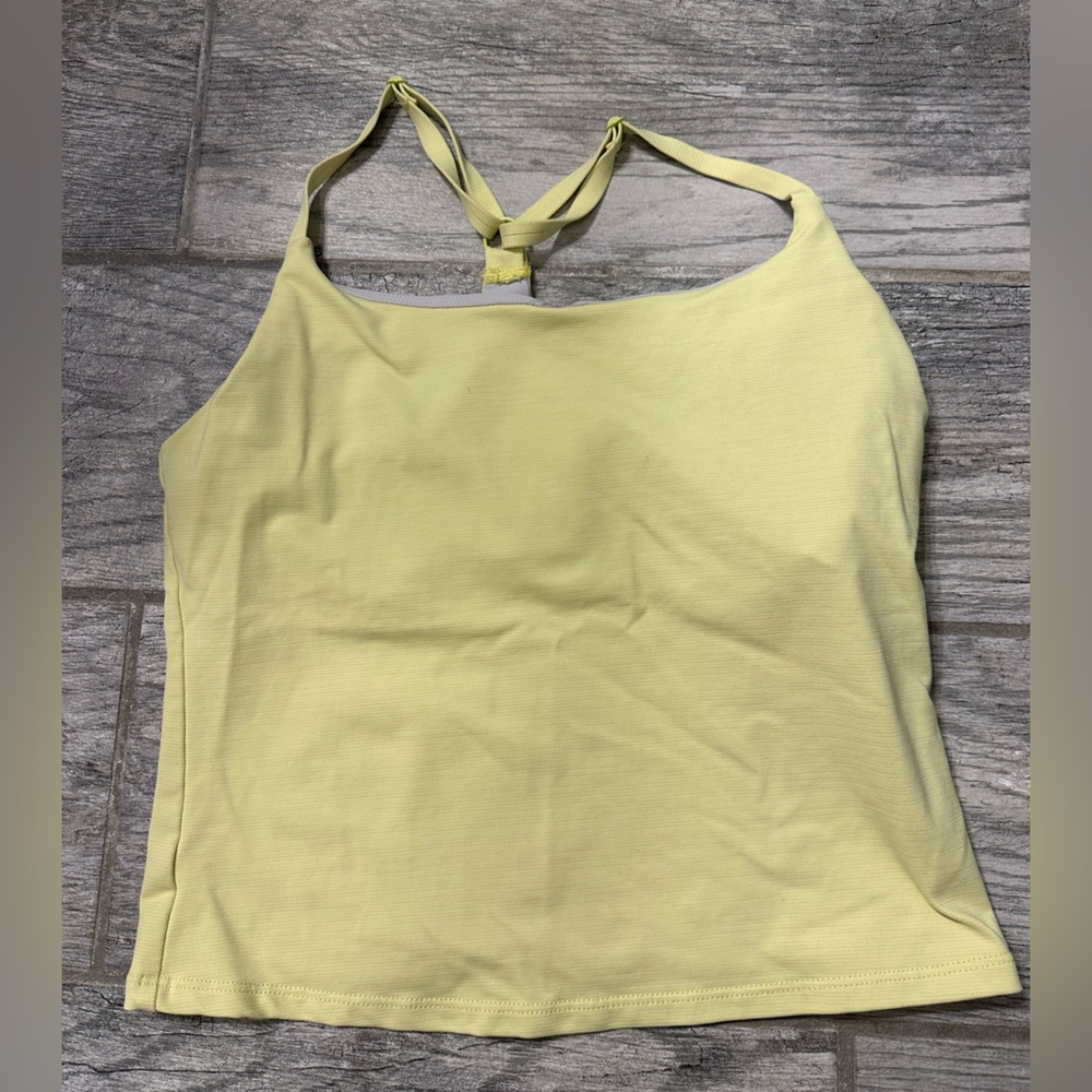 Outdoor Voices tank top in yellow and size small
